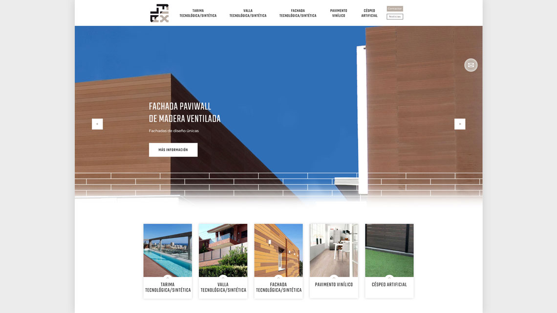 Disseny web i SEO per a Tafim Pavimentos