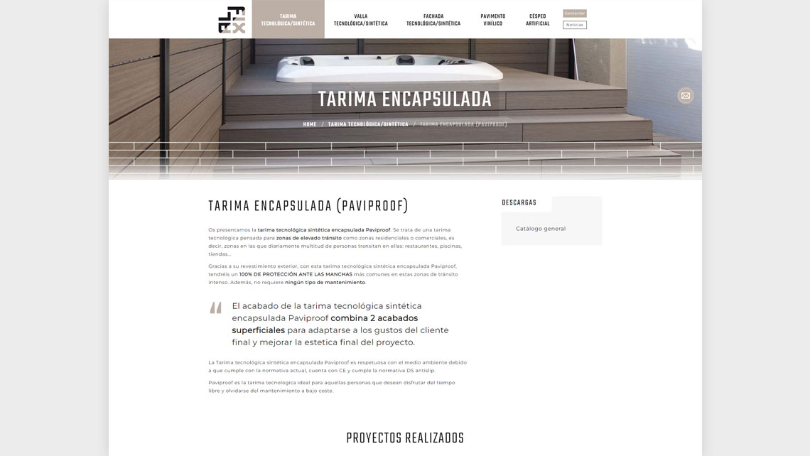 Disseny web i SEO per a Tafim Pavimentos
