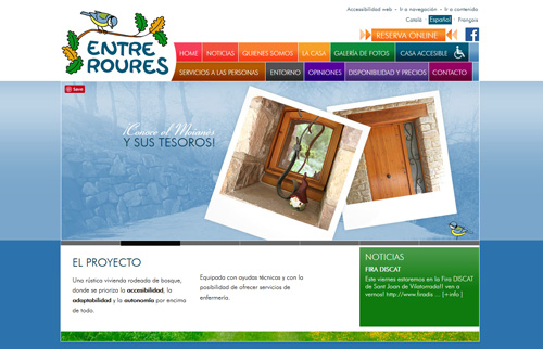 Diseño web Entreroures Diseño web Entreroures