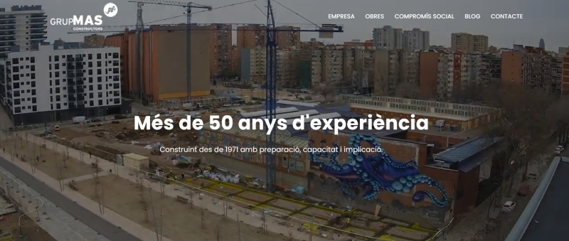 Nuevo disseño web para Grup Mas