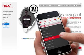 Pàgina web Nex, Ned i Net al seu mòbil! Pàgina web Nex, Ned i Net al seu mòbil!