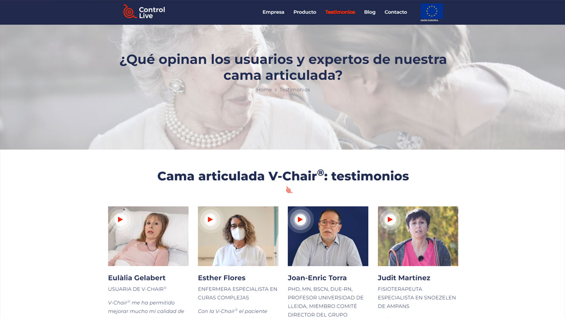 Programació web i posicionament SEO per a Control Live