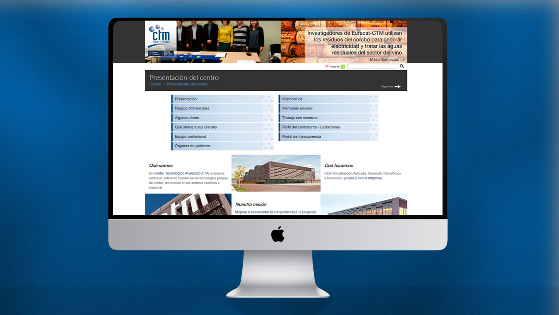 Programació web i posicionament SEO per al Centre Tecnològic de Manresa